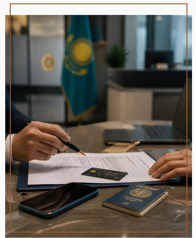 Открытие счета и банковской карты в Казахстане в Алексине